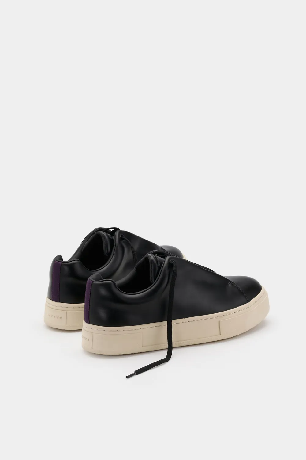 Eytys Doja Lace-Up sneakers nere pelle lucida
