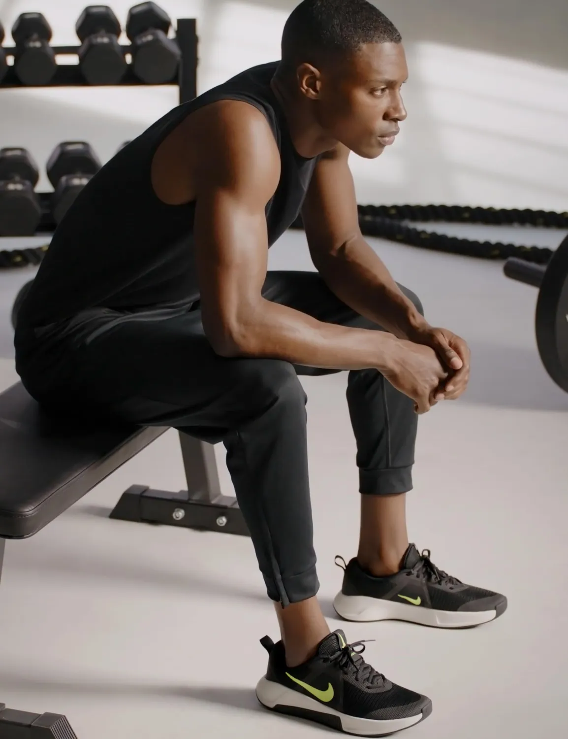 Nike MC Trainer 3 scarpe training uomo nero volt stabile