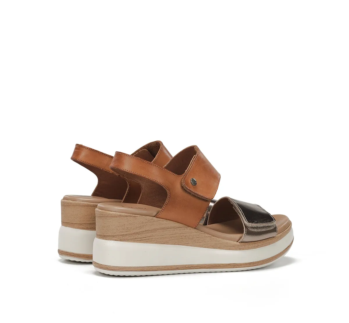 Fluchos Prince D9643 sandali donna marrone zeppa