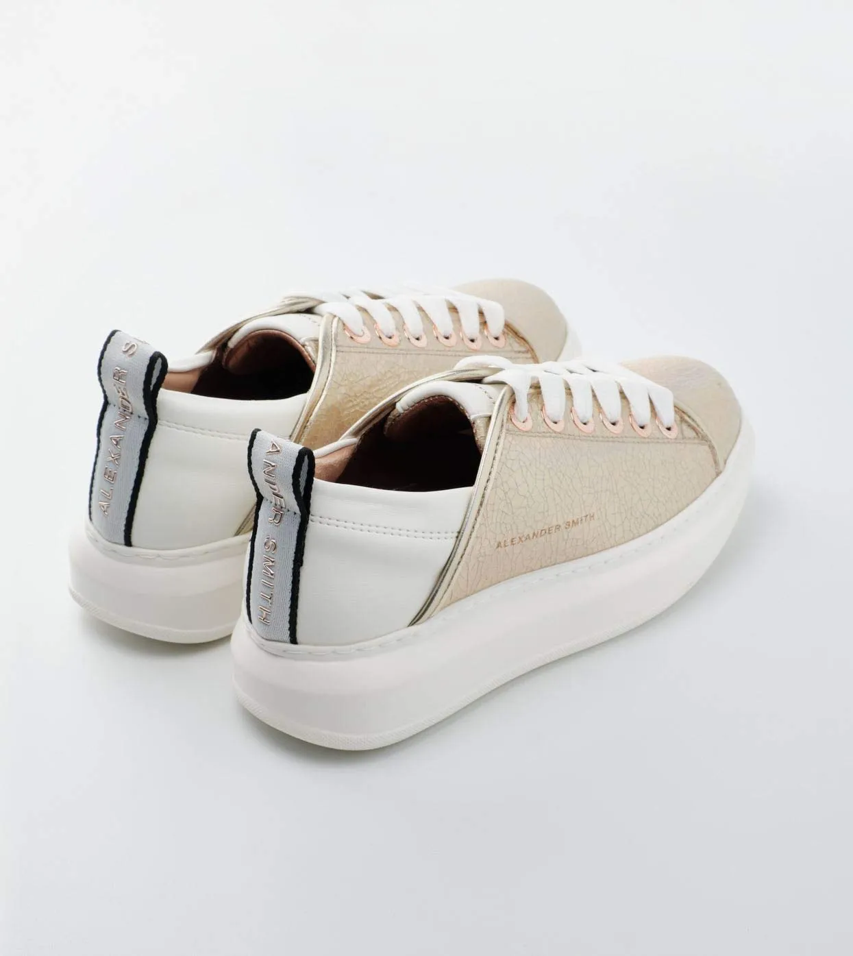 Alexander Smith Wembley sneakers donna gold pitonato