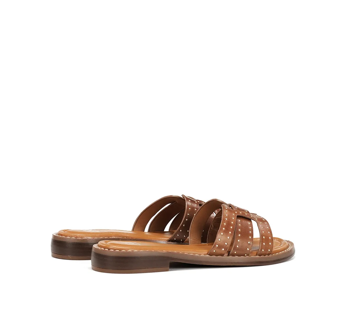 Fluchos Ega D9731 sandali donna marrone piatti