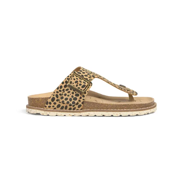 Suecos Viky Jaguar sandali bassi animalier