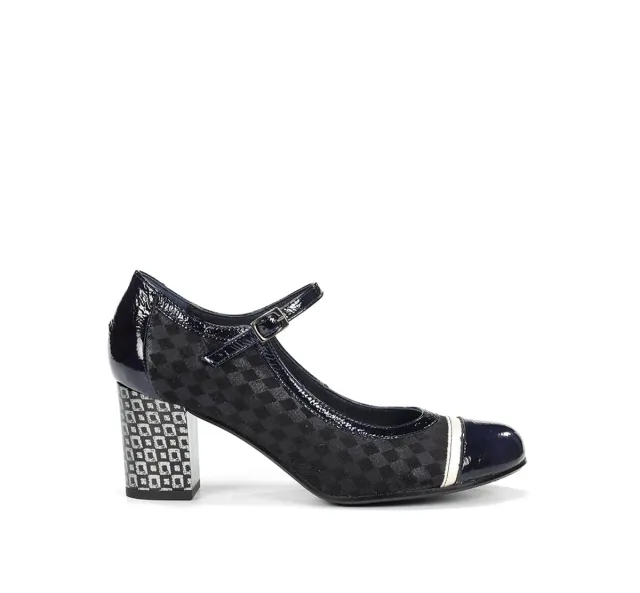 Dorking Rodin D8669 scarpe donna blu fibbia
