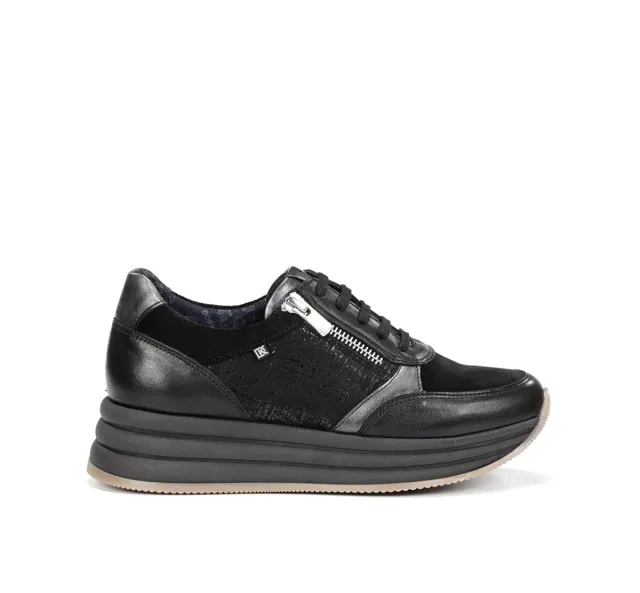 Fluchos Draz D9249 sneakers donna nere platform