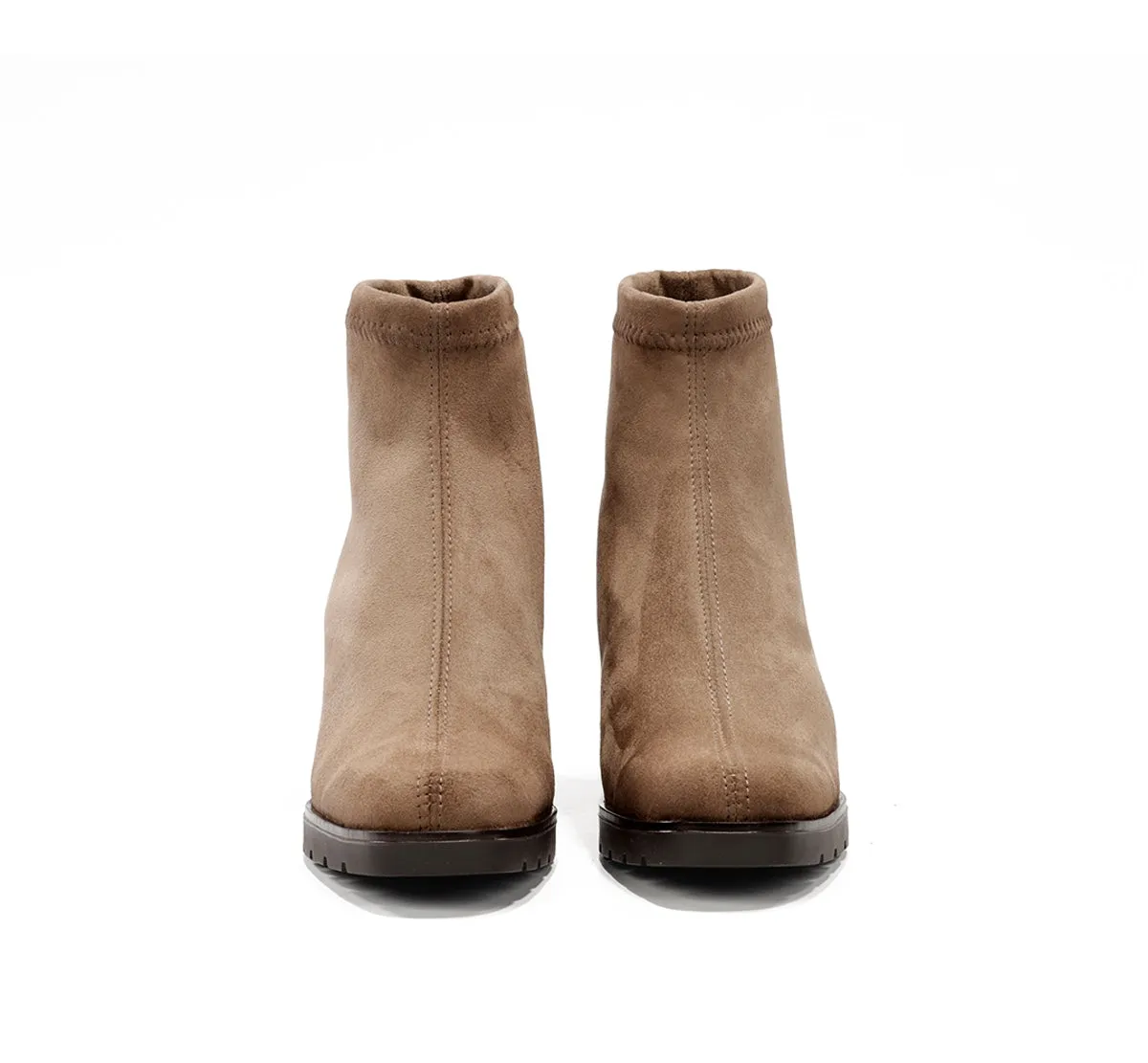 Fluchos Sesma D9806 stivaletti tortora tacco alto