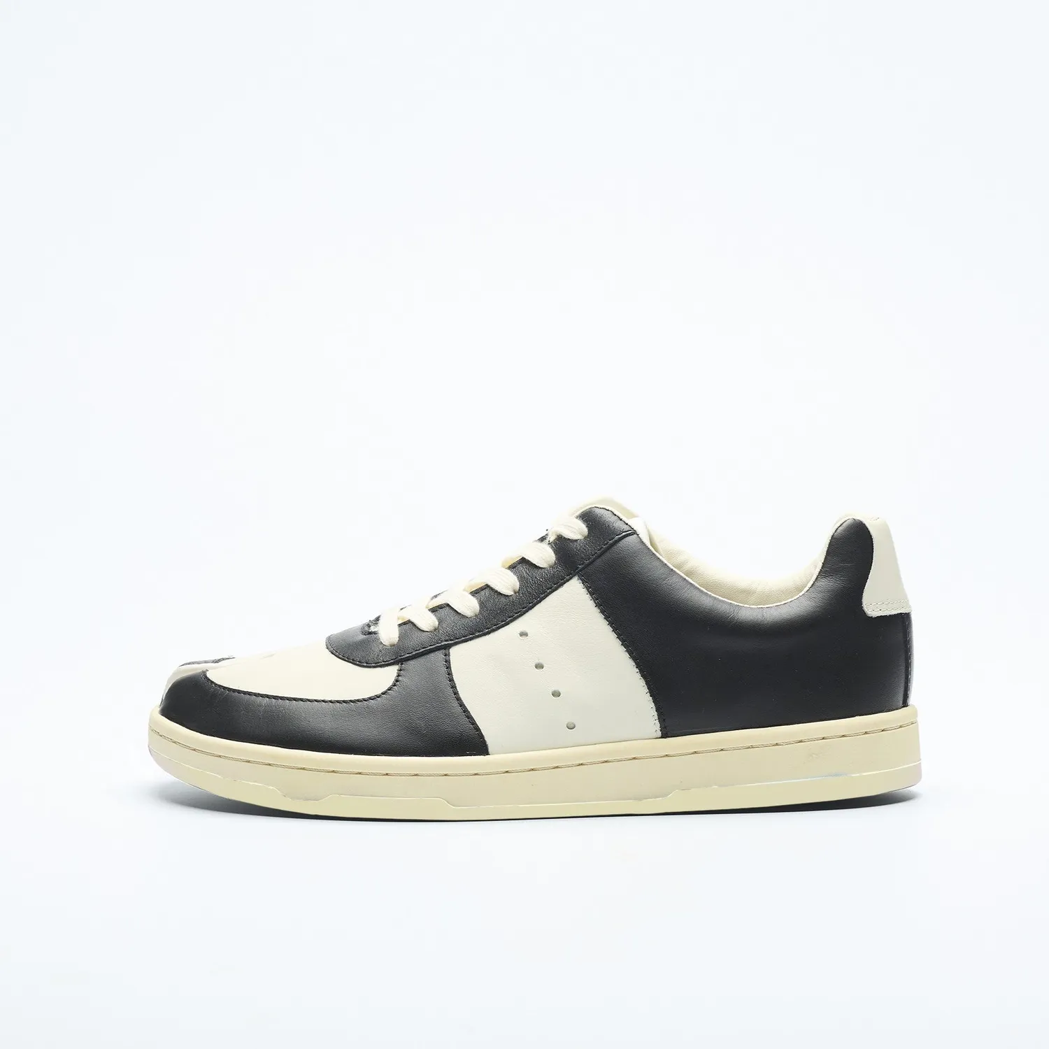 Tabito Leap Trainer-Low tabito56 sneakers bianco-nero pelle