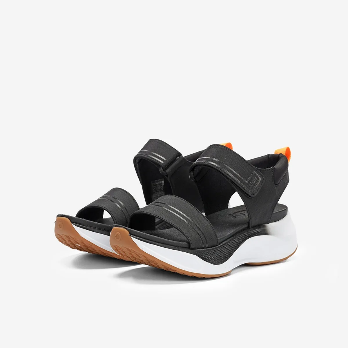 Fluchos Fusion AT169 sandali donna neri strappo