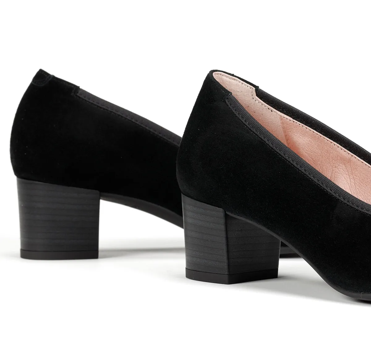 Fluchos Geminis D8469 scarpe donna nero tacco medio