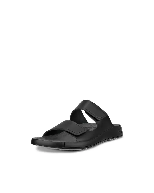 Ecco Cozmo Two Band ciabatte uomo nero pelle comfort