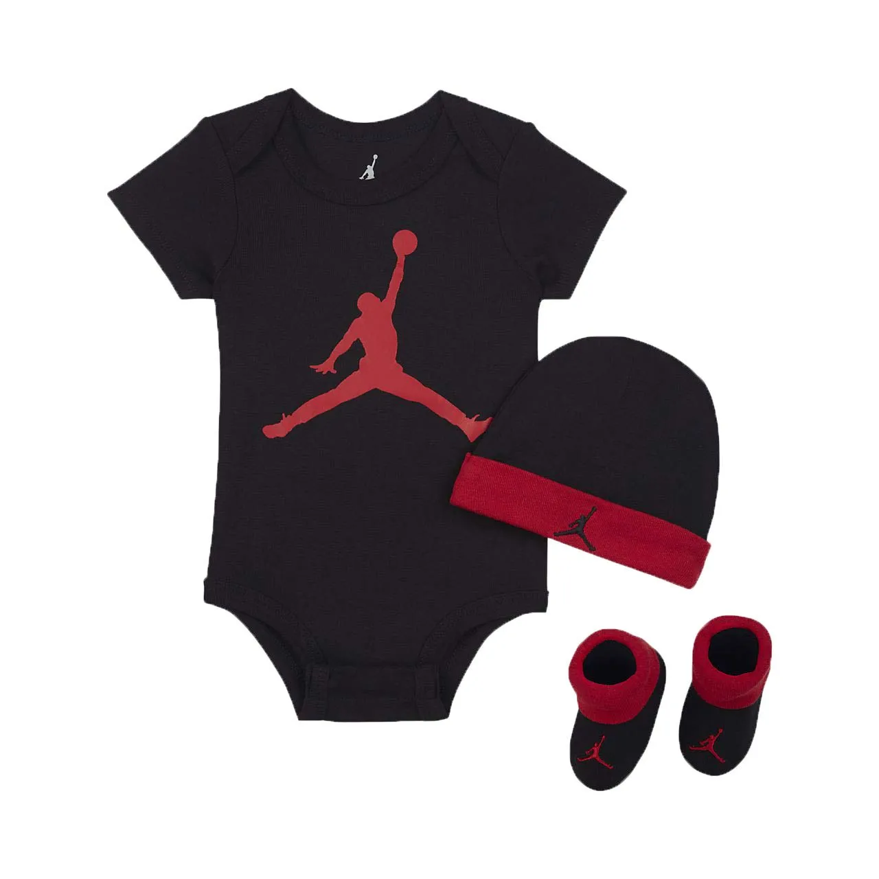 Nike Jordan set neonato 0-6 mesi rosso 3 pezzi