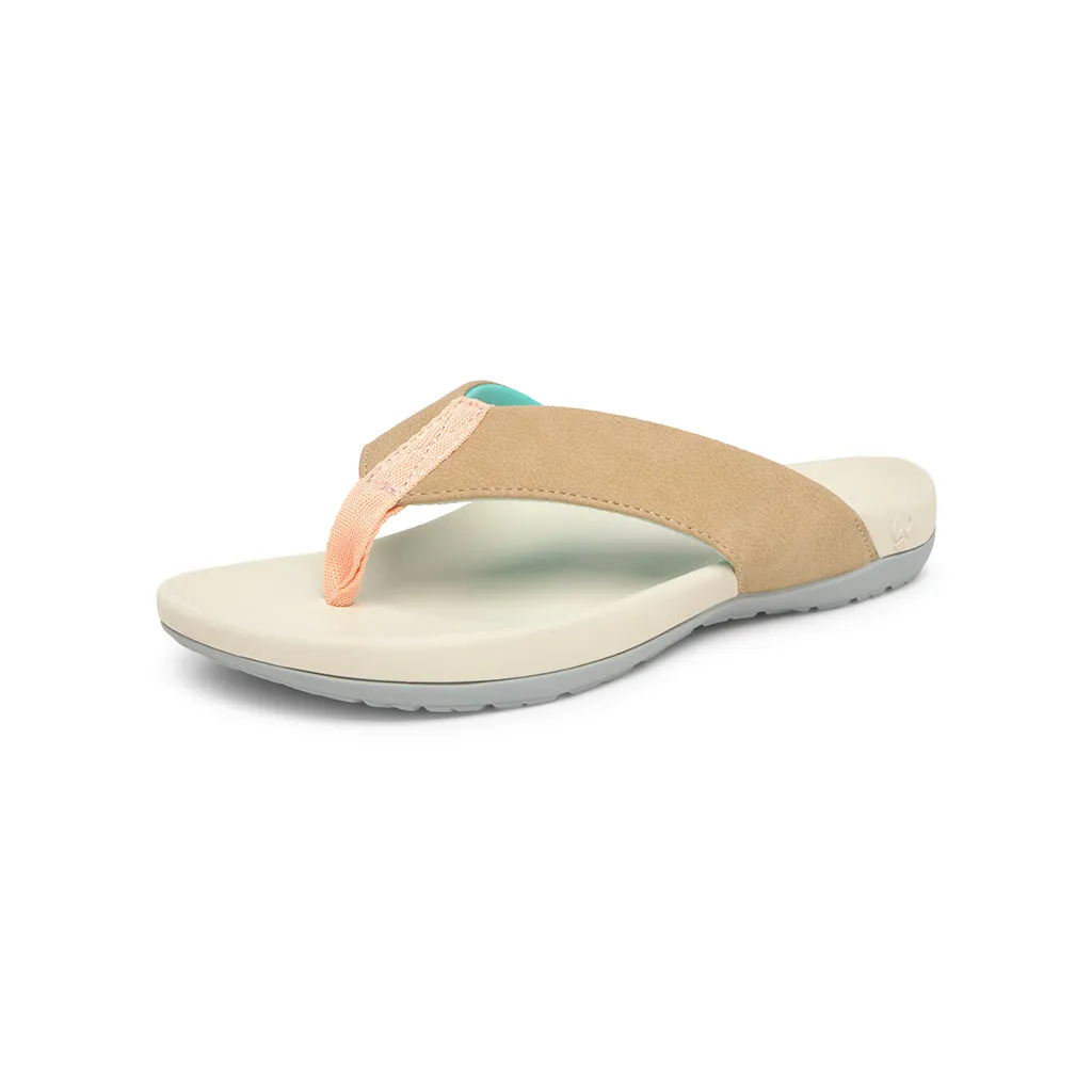 Suecos Havsand sandali donna color cuoio leggeri