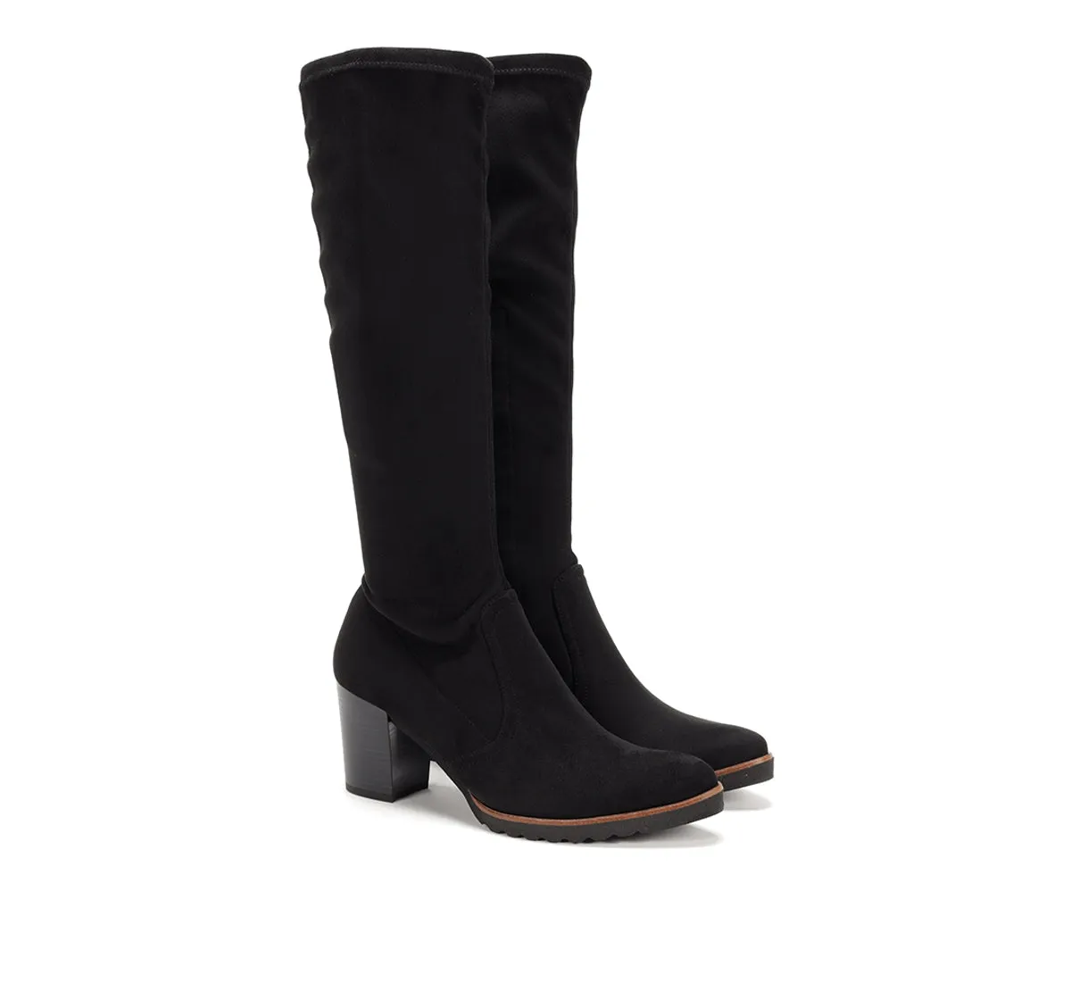 Fluchos Thais D7890 stivale donna nero con tacco