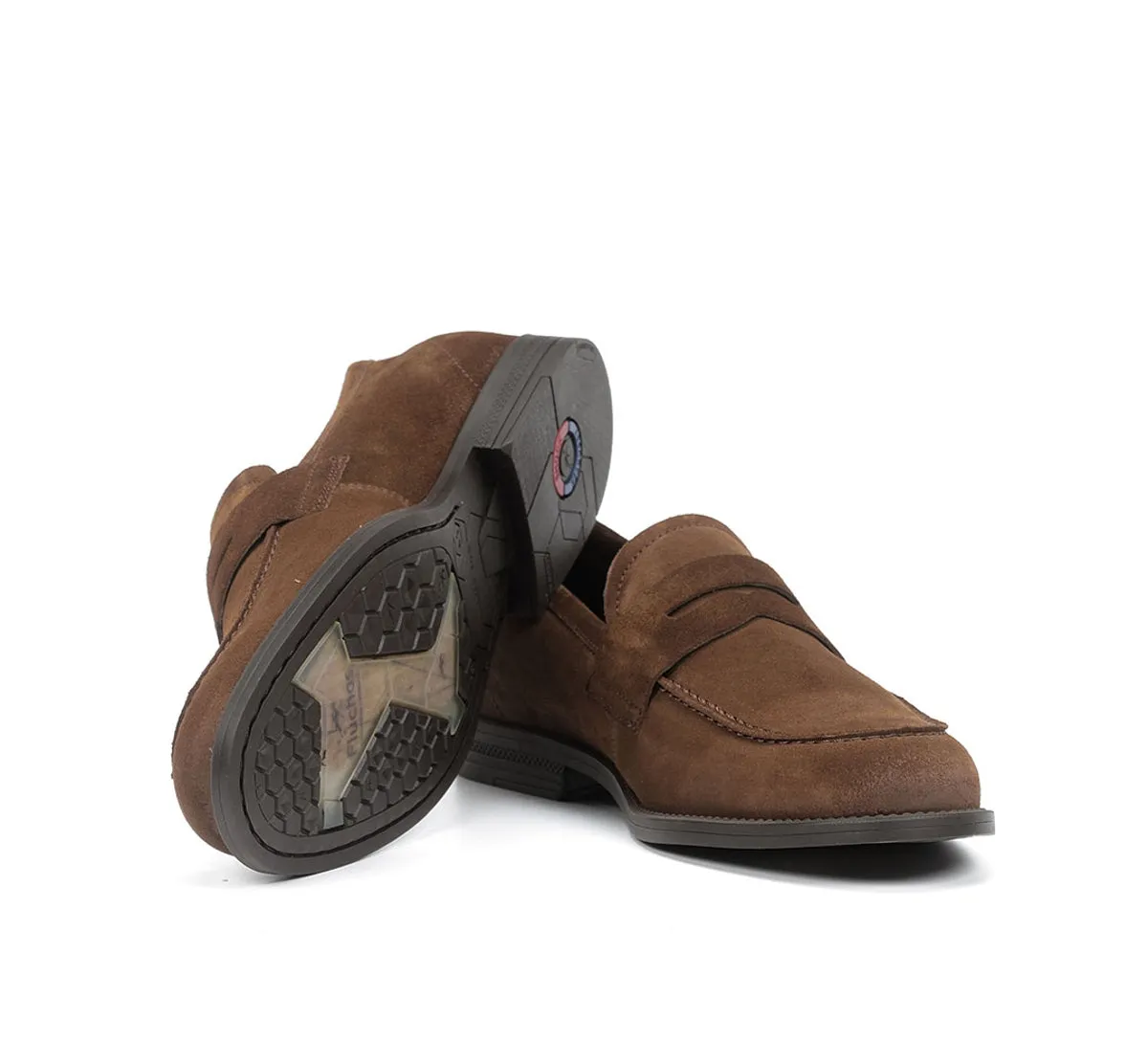 Fluchos Henri F0824 mocassini uomo marrone pelle