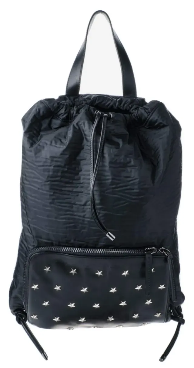 Alexander Smith Zaino nylon e pelle con borchie 26x39 cm