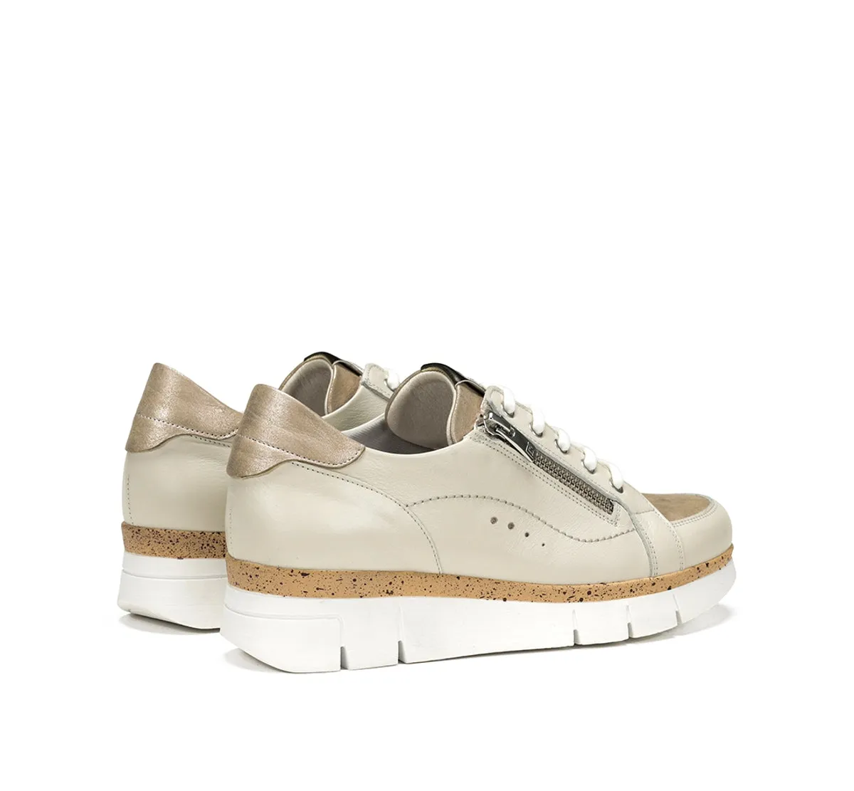 Fluchos India D9301 sneakers taupe donna