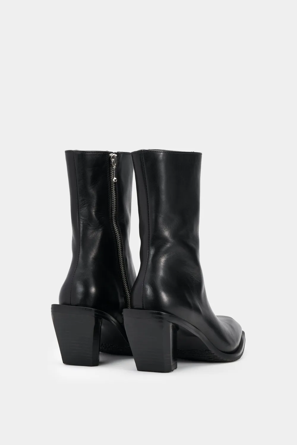 Eytys Poem Black Leather stivali neri tacco cubano
