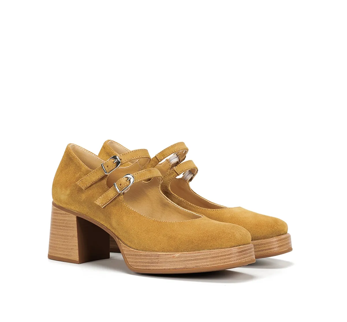 Fluchos Cristel D9659 scarpe donna marroni platform