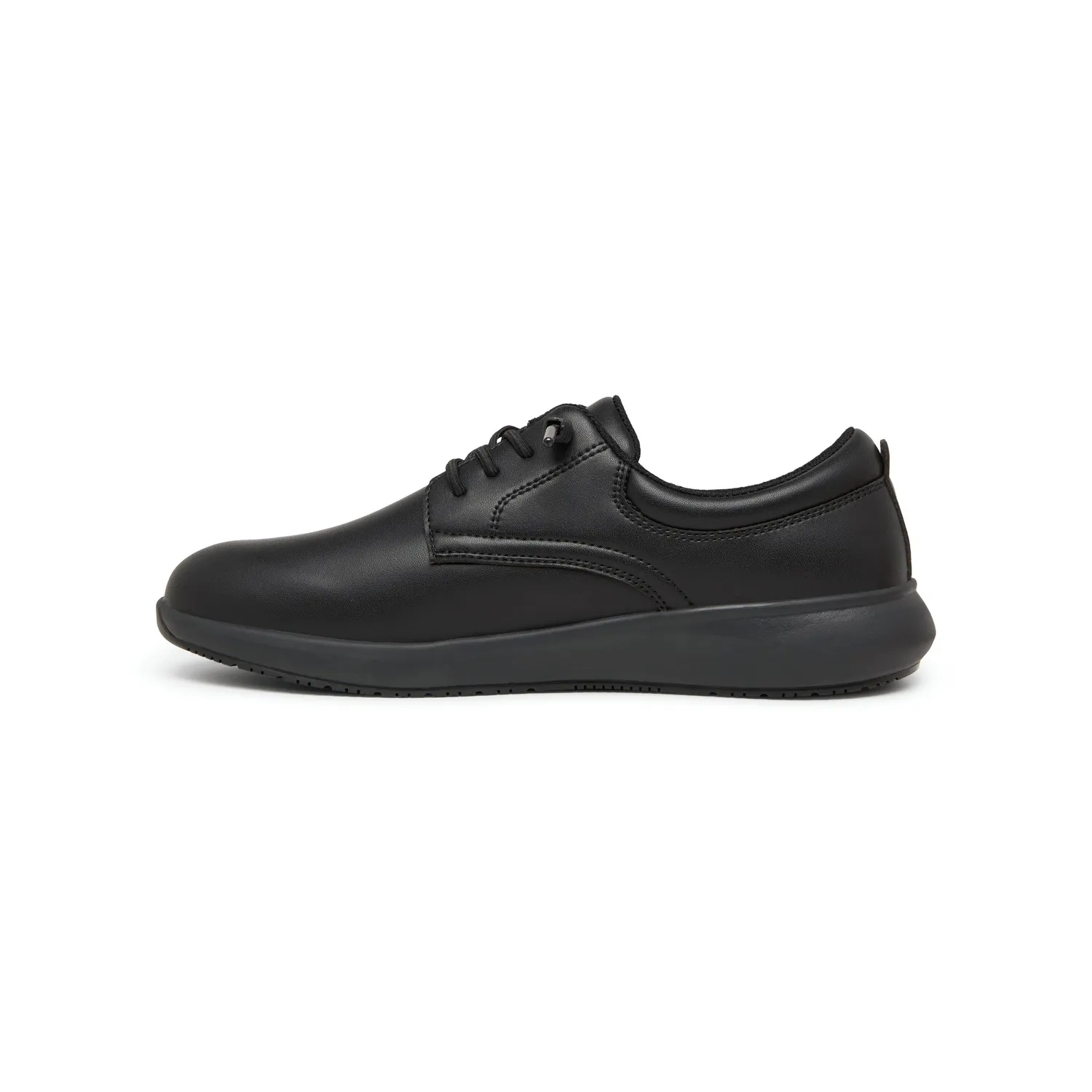 Suecos Skog scarpe lavoro nere stringhe elastiche