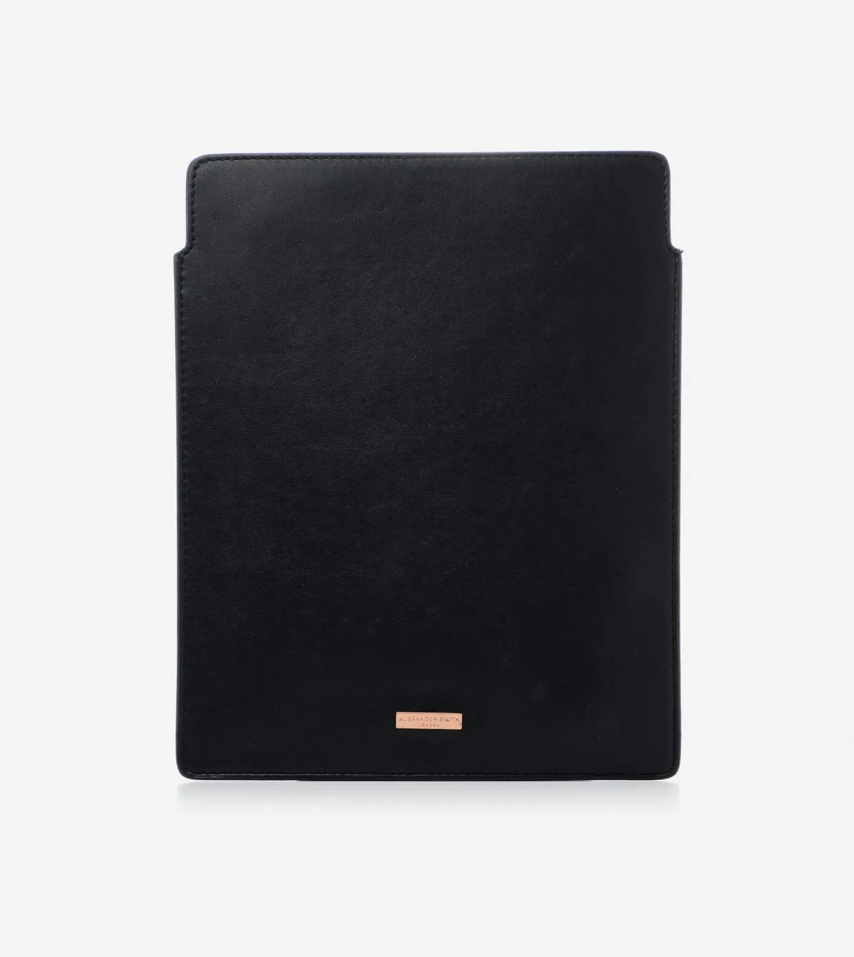 Alexander Smith Borchie custodia tablet iPad nera 19,5x25 pelle