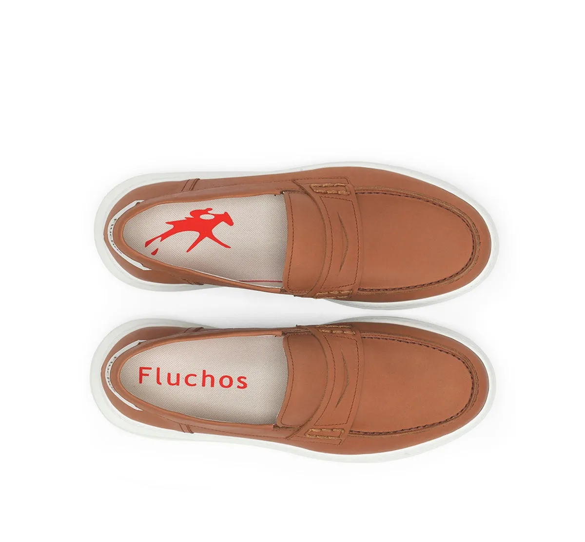 Fluchos Boston F2224 mocassino uomo marrone leggero