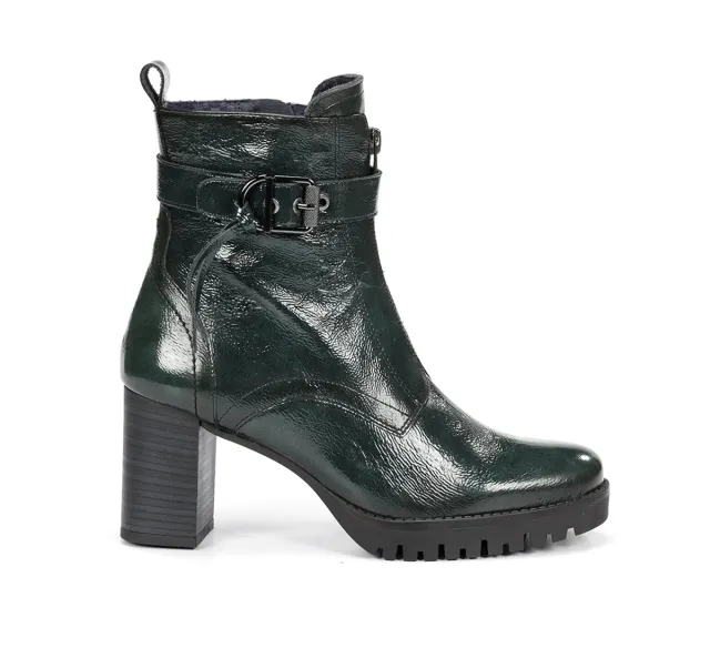 Fluchos EVIE D9163 stivaletti donna verdi con plateau