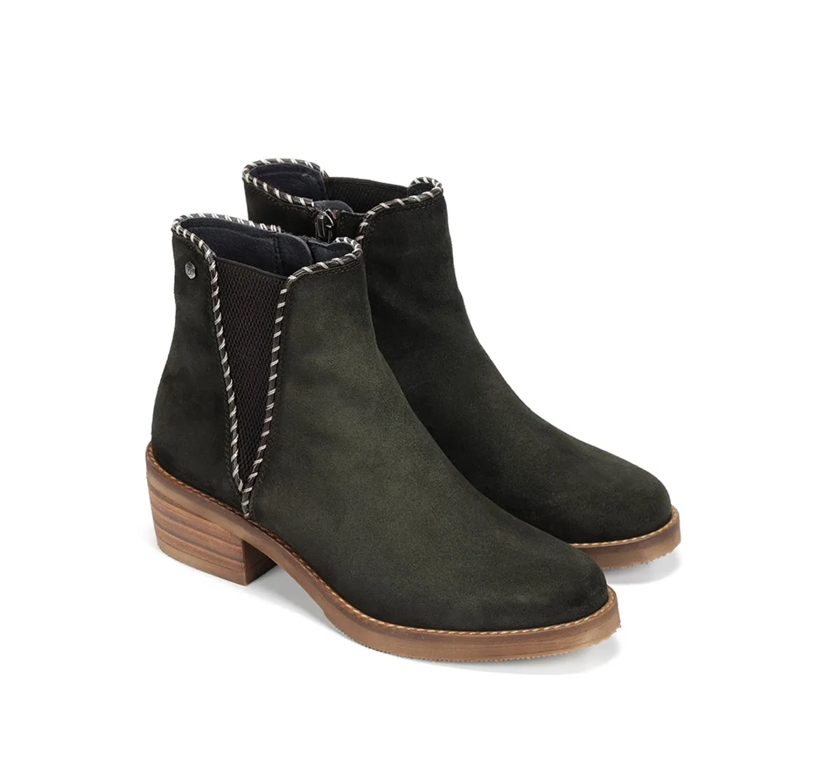 Fluchos Dorking Layla D9545 stivaletto donna verde tacco basso