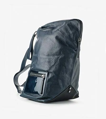 Alexander Smith zaino pelle bottalata tessuto 27 cm made in Italy