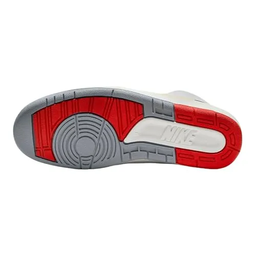 Nike AJ2 Retro sneaker unisex 41 EU bianco rosso pelle