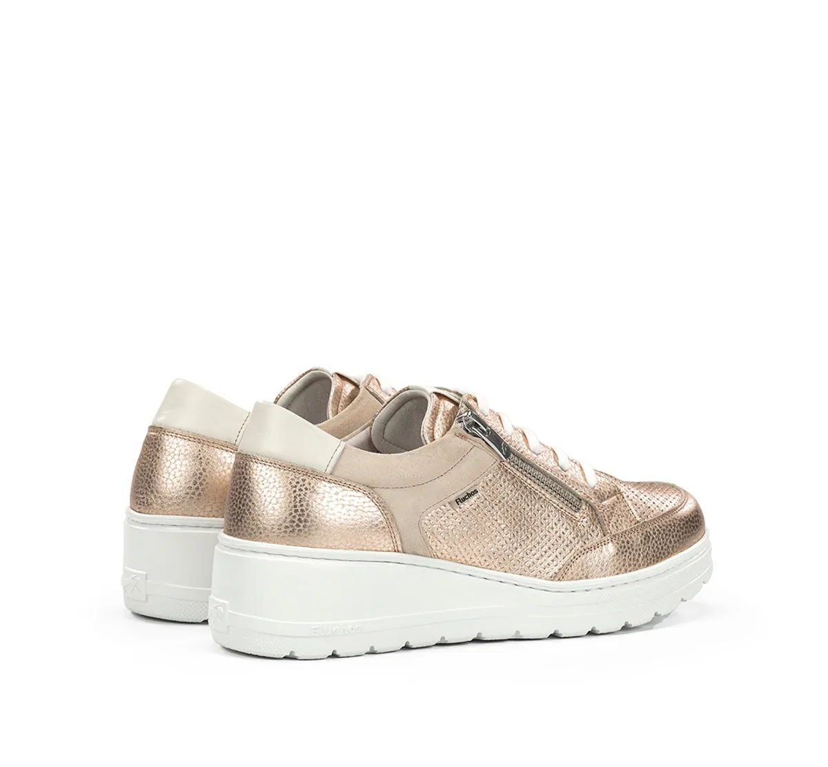 Fluchos Aqua F2173 sneakers zeppa donna oro
