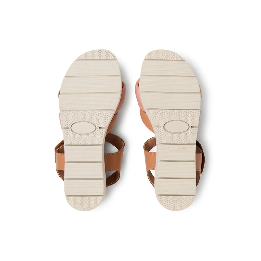 Suecos Sol Terracotta sandali zeppa terracotta