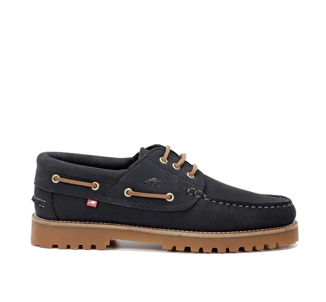 Fluchos Scott F0054 Scarpe Barca Uomo Blu Gomma