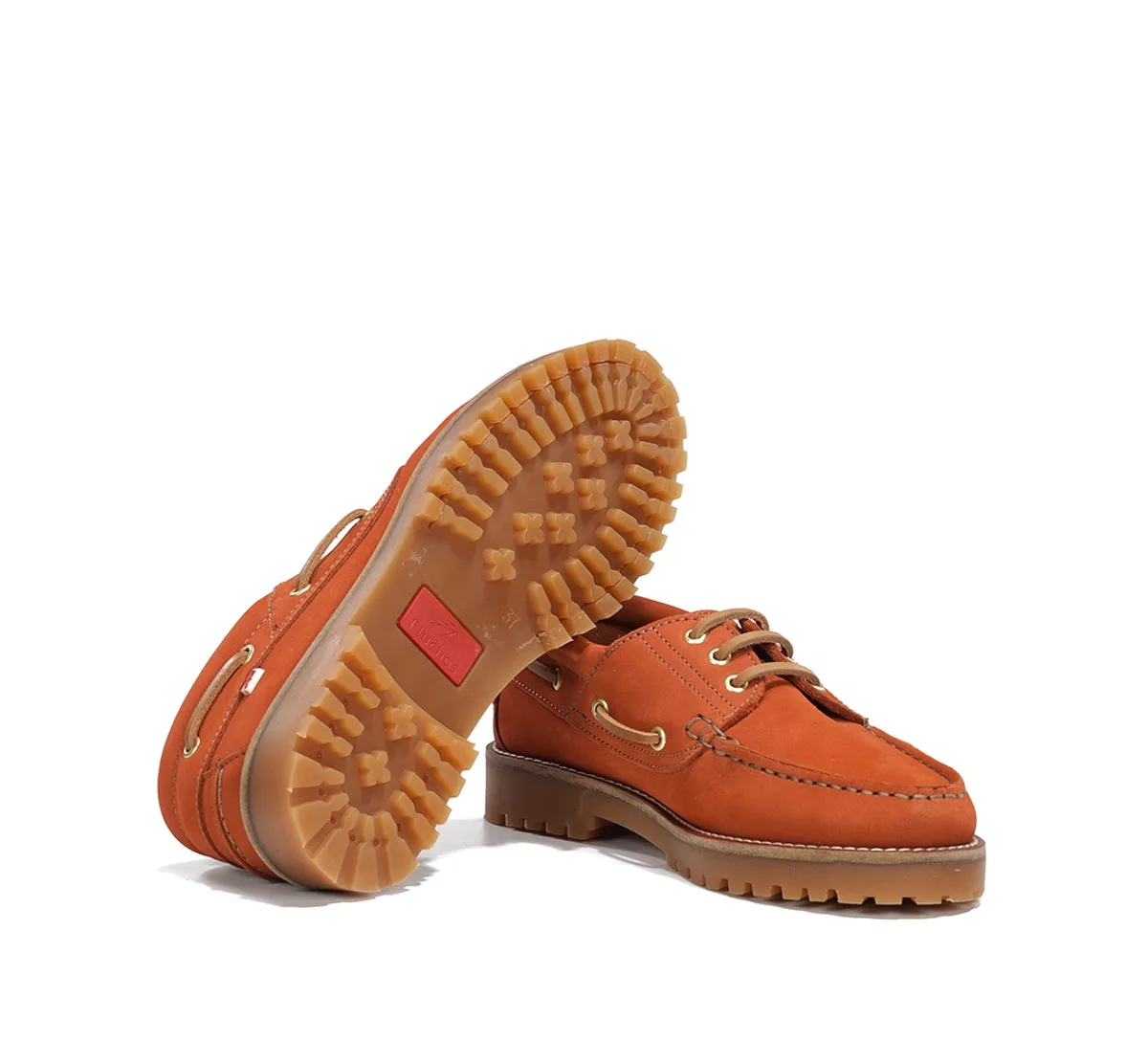 Fluchos Scott F0053 mocassini arancioni donna barca