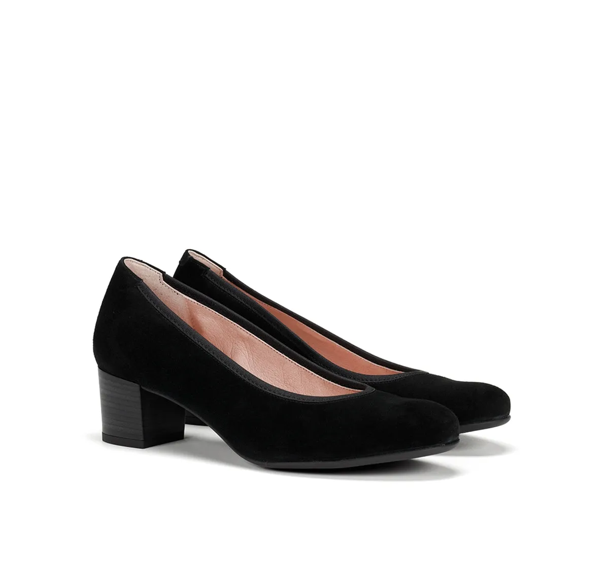 Fluchos Geminis D8469 scarpe donna nero tacco medio