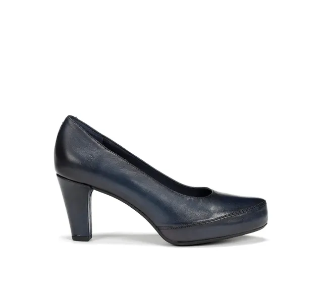 Fluchos Blesa D5794 scarpe donna blu tacco medio