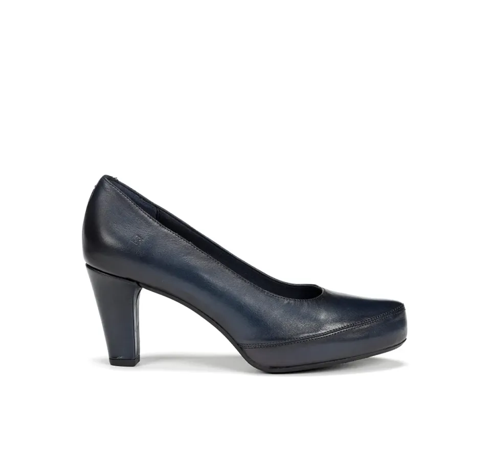 Fluchos Blesa D5794 scarpe donna blu tacco medio