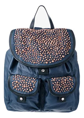 Alexander Smith zaino pelle borchie tasche esterne made in Italy