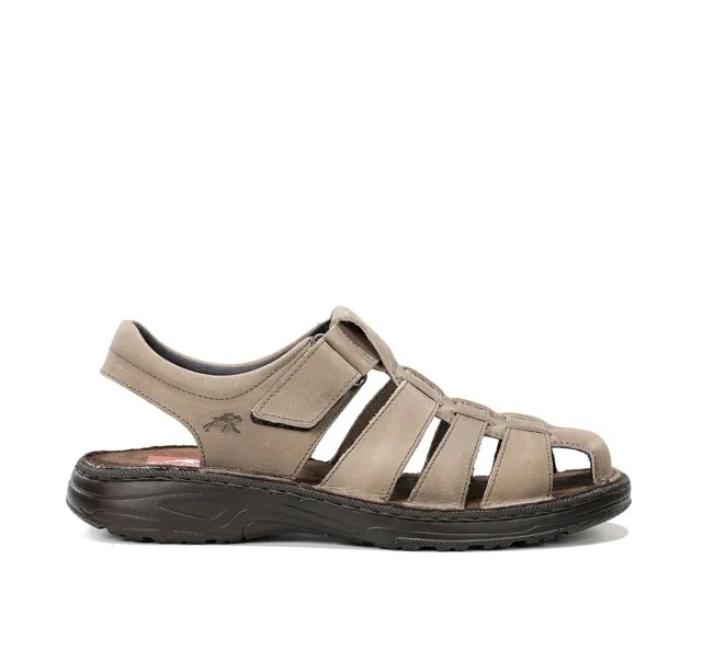 Fluchos Azores F2198 sandalo uomo taupe pianta larga