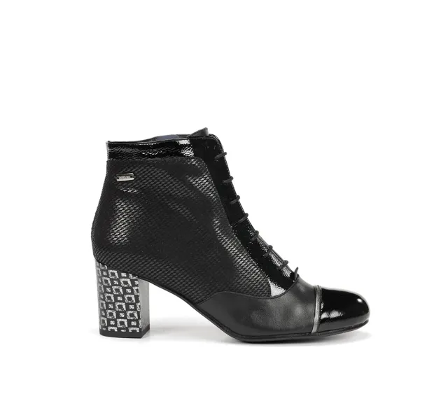 Dorking Rodin D8922 stivaletti neri donna casual