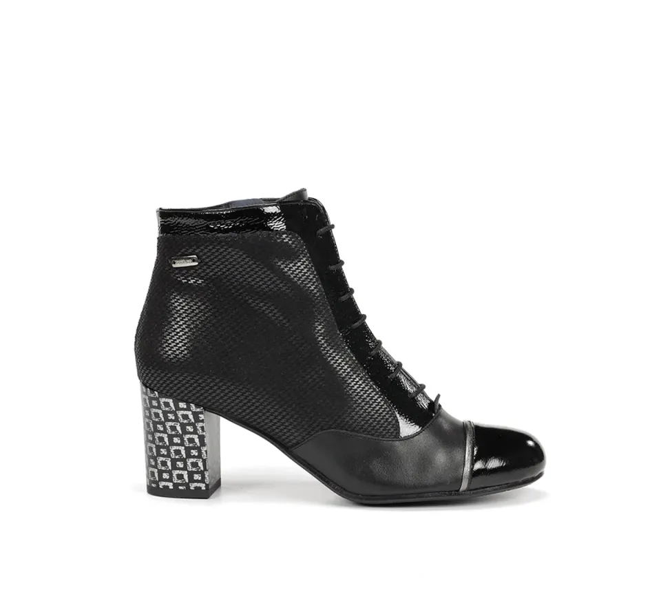 Dorking Rodin D8922 stivaletti neri donna casual