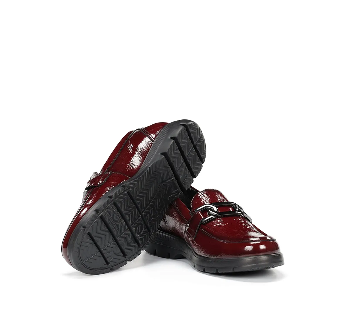 Fluchos Gladis F1794 mocassini donna rossi leggeri