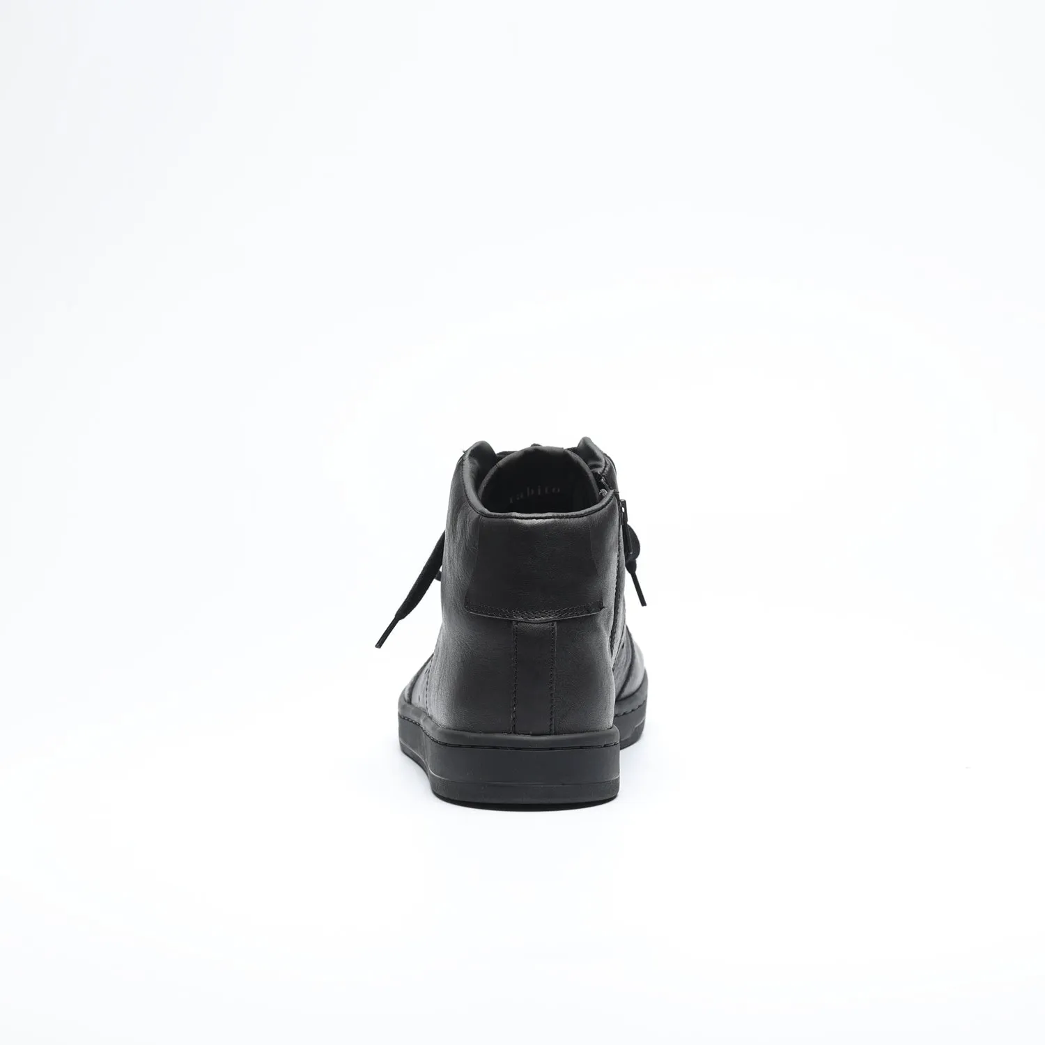 Tabito Leap Trainer tabito57 sneakers nere zip pelle