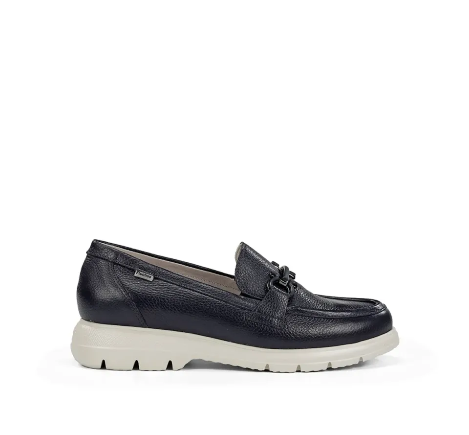 Fluchos Gladis F1936 mocassino donna blu punta tonda