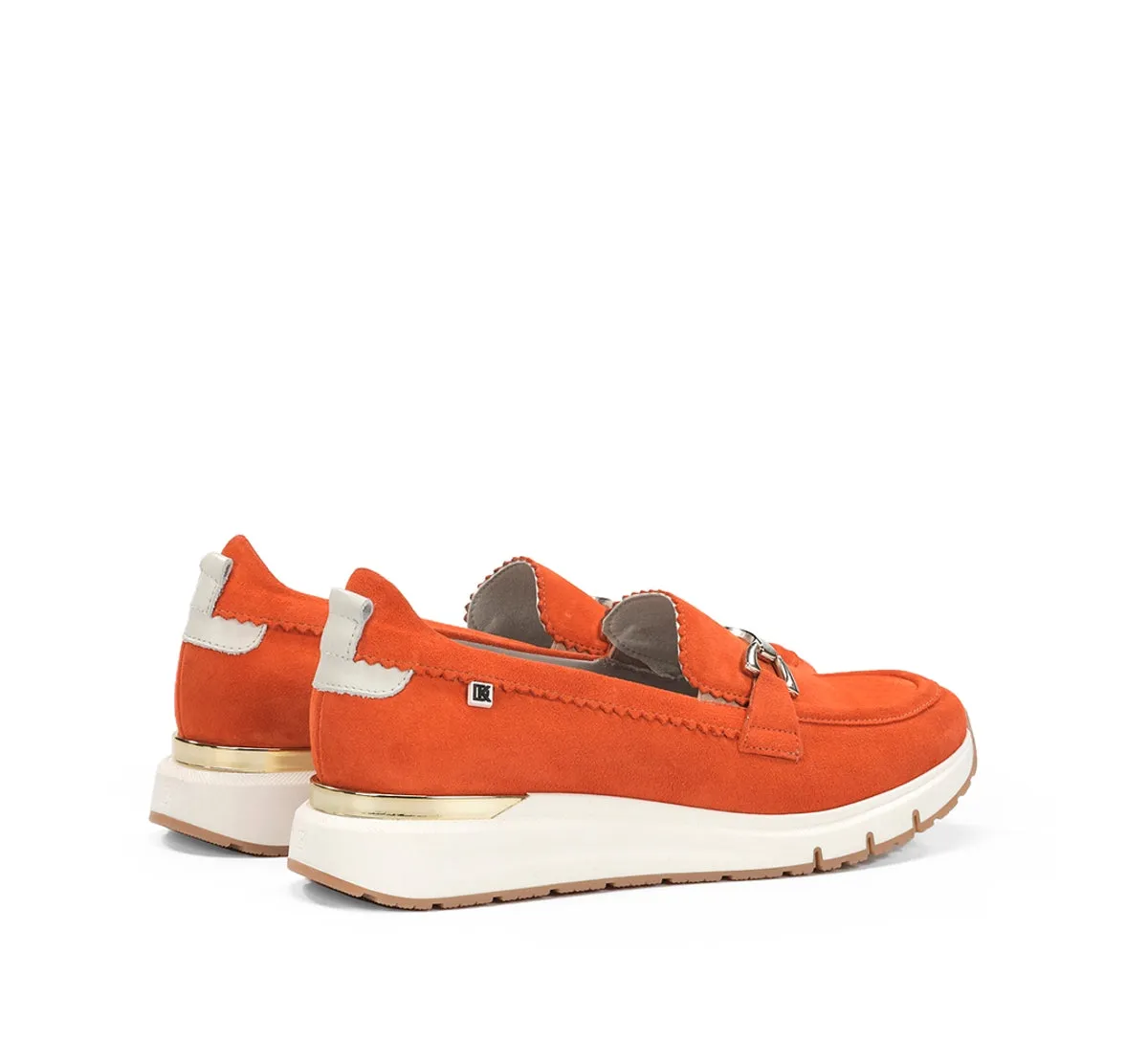 Fluchos Serena D9047 mocassini donna arancione sportivi
