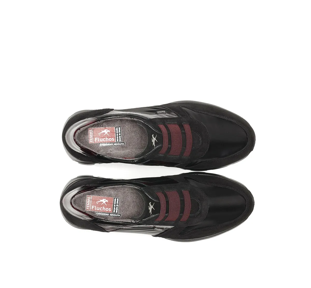 Fluchos Olas F1509 sneakers donna nere zeppa