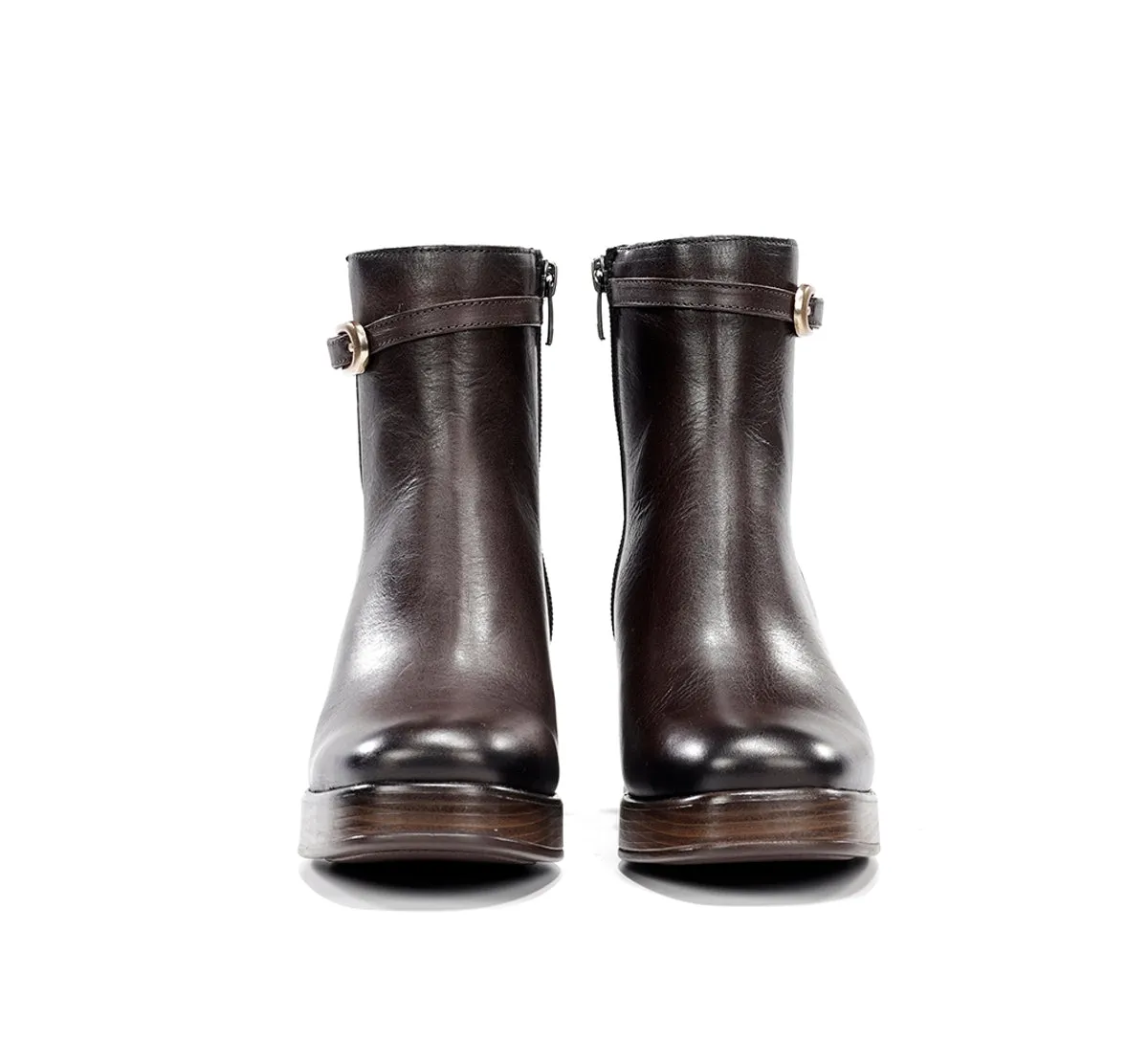 Dorking Cristel D9733 Stivaletto Donna Marrone Zeppa