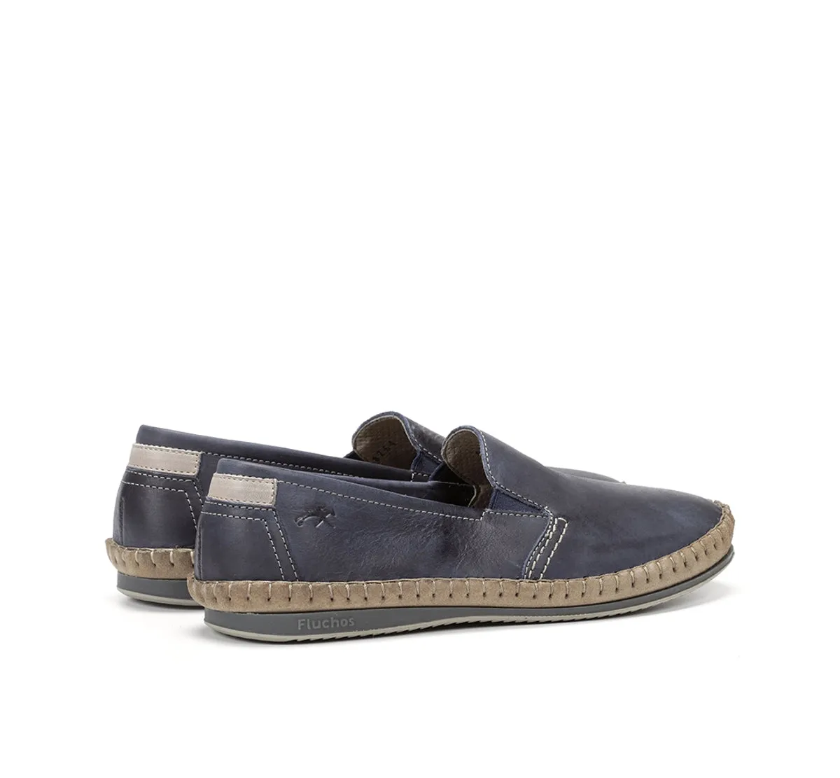 Fluchos Bahamas 8264 mocassini uomo blu senza lacci