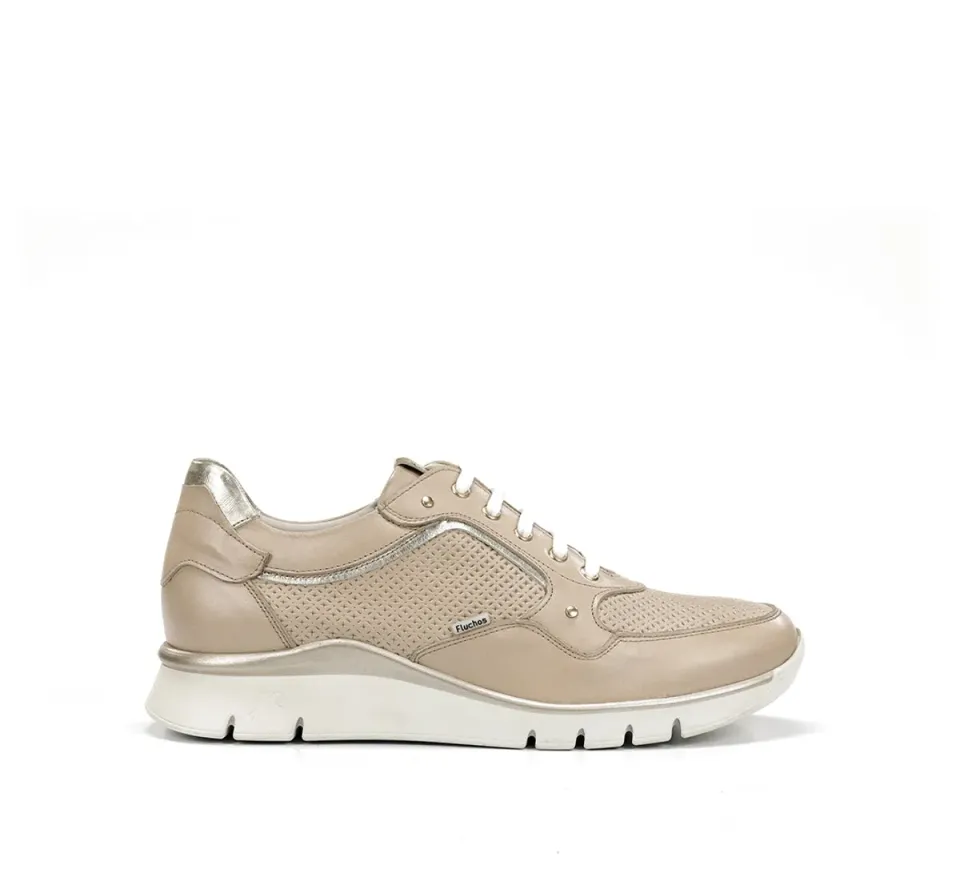 Fluchos Union F2175 sneakers taupe donna pianta larga