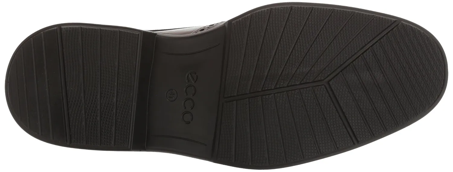 Ecco Lisbon scarpe oxford uomo nere pelle 45