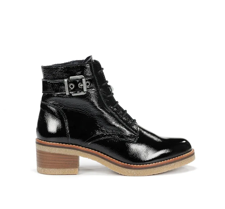 Fluchos Lucero D8686 stivaletto donna nero tacco crepe