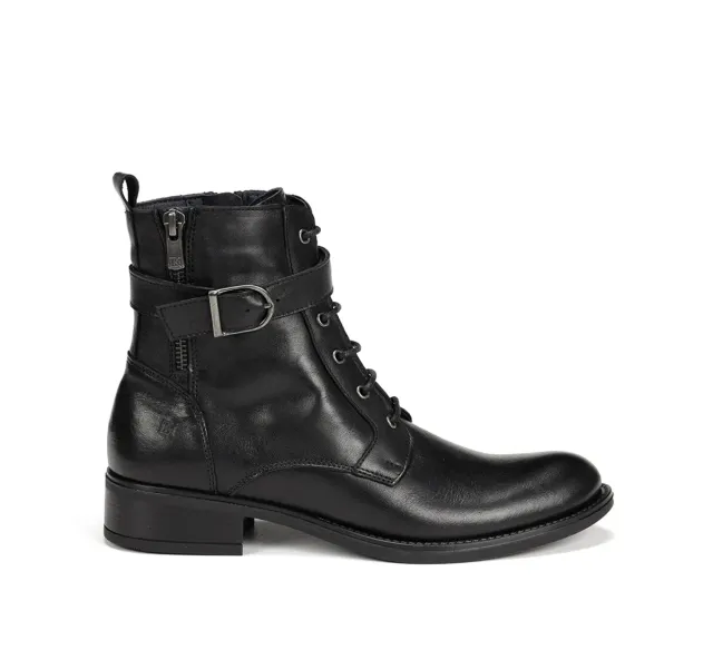 Dorking Chad D9123 stivaletti donna neri tacco basso